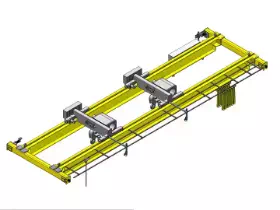 Double Trolley Hook Overhead Crane