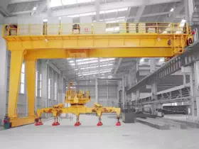 Double Girder Cart Semi Gantry Crane